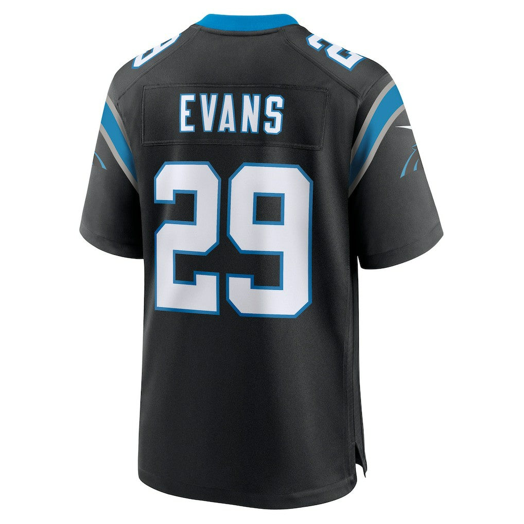 Nike Akayleb Evans Carolina Panthers Team Game Jersey Black
