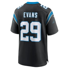 Nike Akayleb Evans Carolina Panthers Team Game Jersey Black