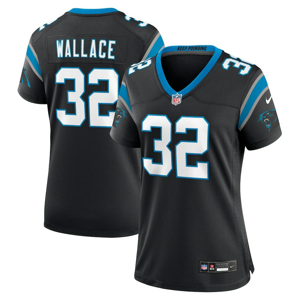 Nike Trevin Wallace Carolina Panthers Women's Team Game Jersey Black