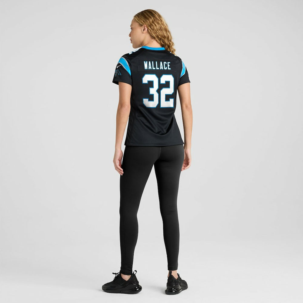 Nike Trevin Wallace Carolina Panthers Women's Team Game Jersey Black
