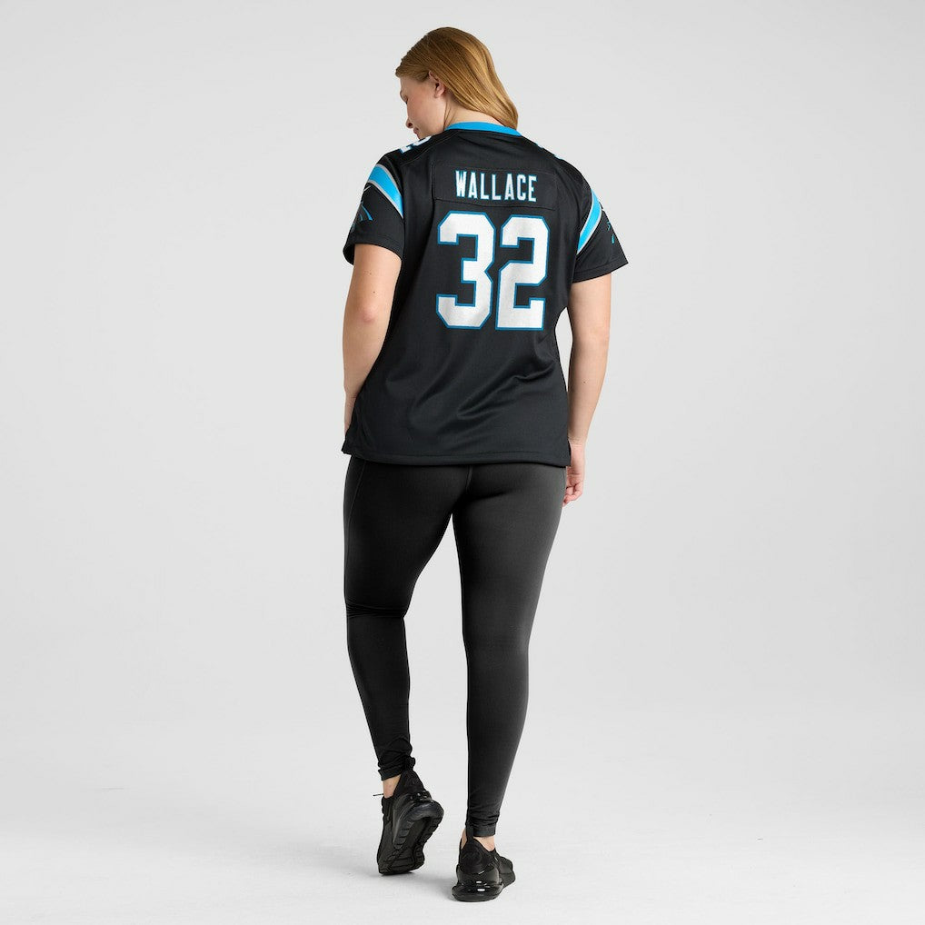 Nike Trevin Wallace Carolina Panthers Women's Team Game Jersey Black