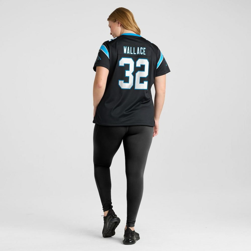 Nike Trevin Wallace Carolina Panthers Women's Team Game Jersey Black