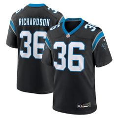 Nike Demani Richardson Carolina Panthers Team Game Jersey Black