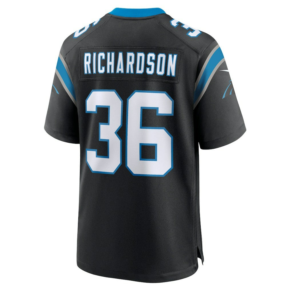 Nike Demani Richardson Carolina Panthers Team Game Jersey Black
