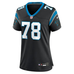 Nike Popo Aumavae Carolina Panthers Women's Team Game Jersey Black