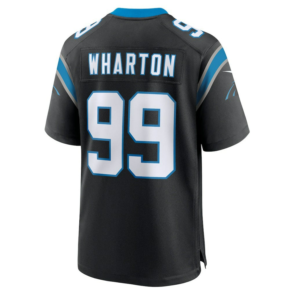 Nike Tershawn Wharton Carolina Panthers Team Game Jersey Black