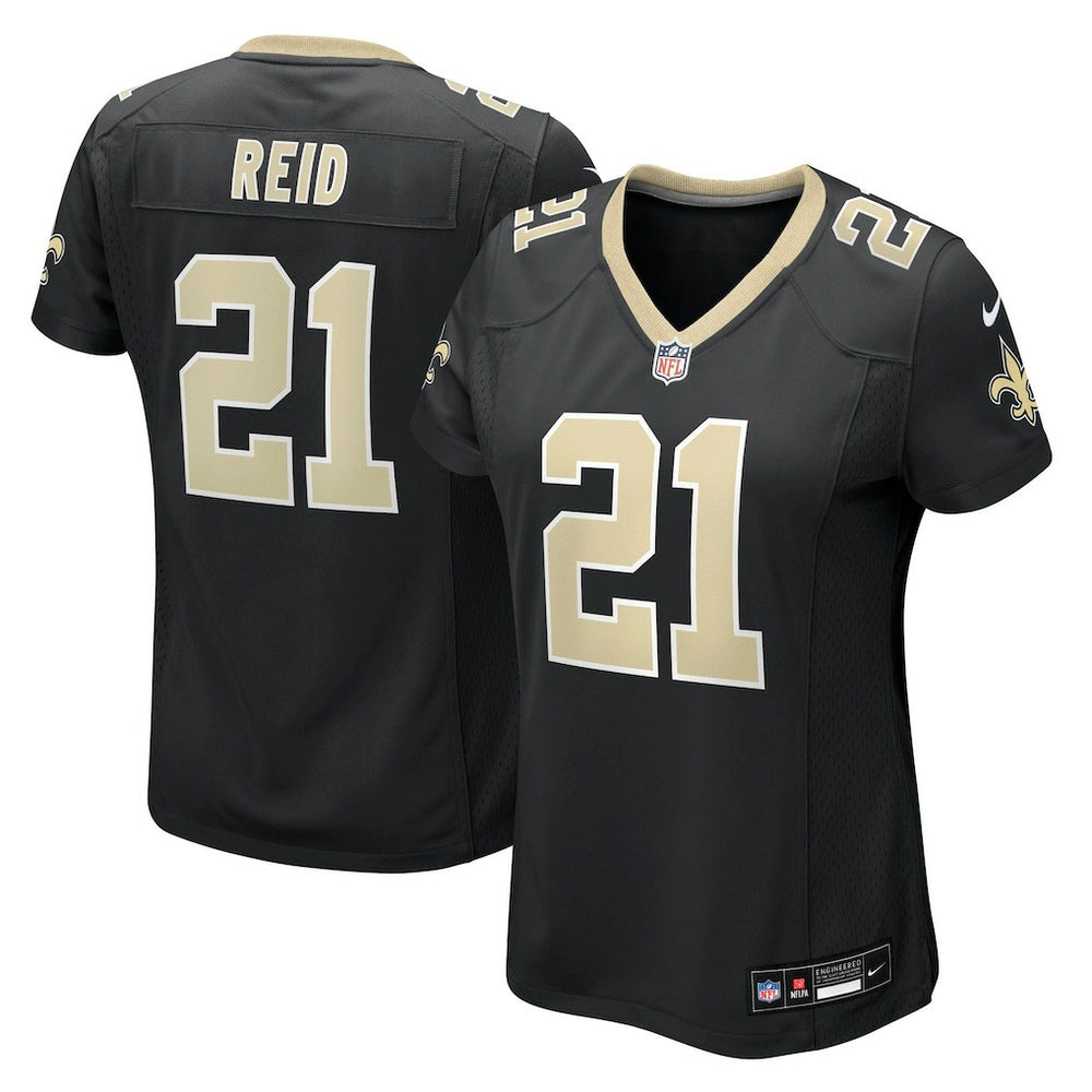 Nike Justin Reid New Orleans Saints Women's Team Game Jersey Black