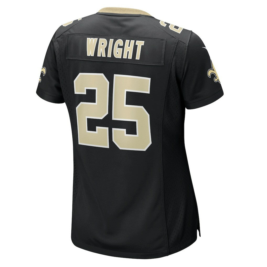 Nike Rejzohn Wright New Orleans Saints Women's Team Game Jersey Black