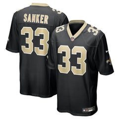 Nike Jonas Sanker New Orleans Saints Team Game Jersey Black