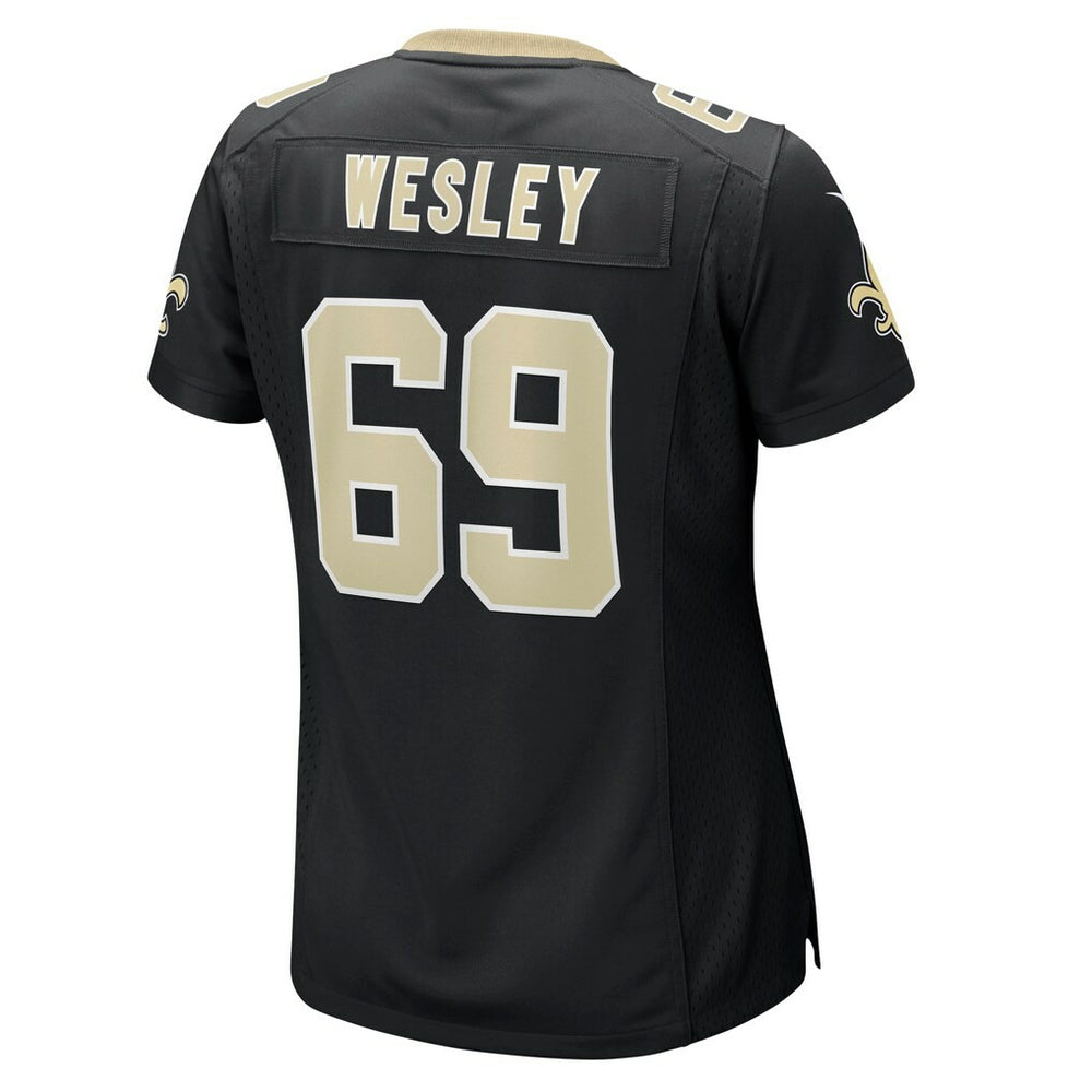 Nike Barry Wesley New Orleans Saints Women's Team Game Jersey Black