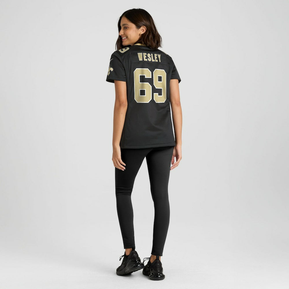 Nike Barry Wesley New Orleans Saints Women's Team Game Jersey Black