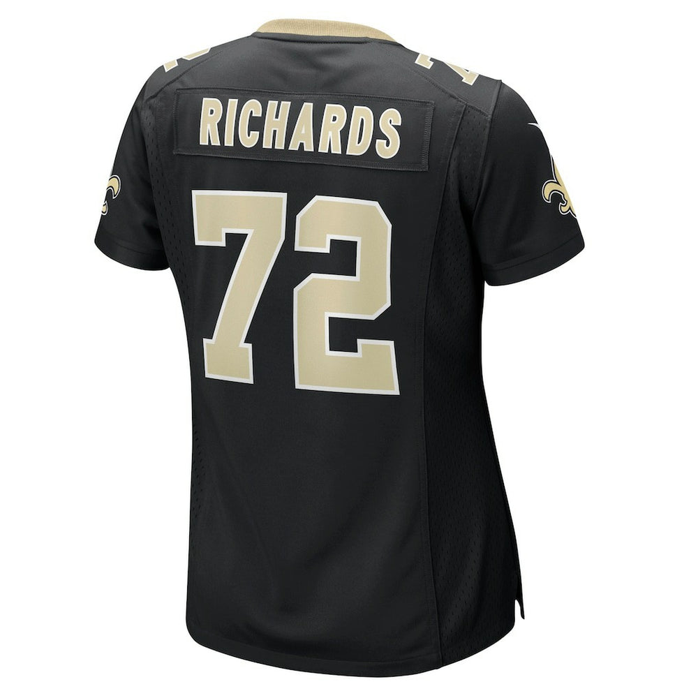 Nike Asim Richards New Orleans Saints Women's Team Game Jersey Black