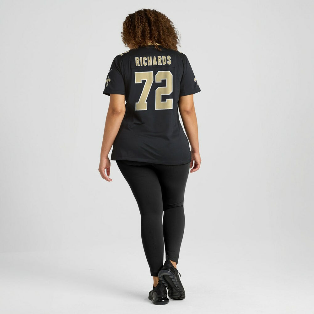 Nike Asim Richards New Orleans Saints Women's Team Game Jersey Black