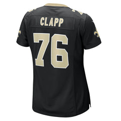 Nike Will Clapp New Orleans Saints Women's Team Game Jersey Black