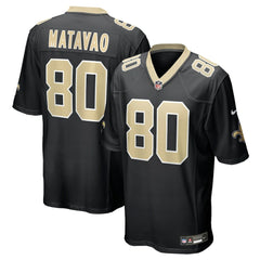 Nike Moliki Matavao New Orleans Saints Team Game Jersey Black