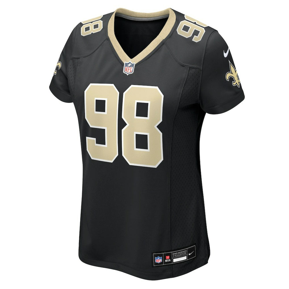 Nike Jonathan Bullard New Orleans Saints Women's Team Game Jersey Black