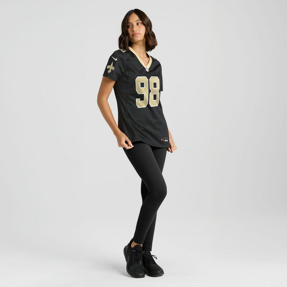Nike Jonathan Bullard New Orleans Saints Women's Team Game Jersey Black