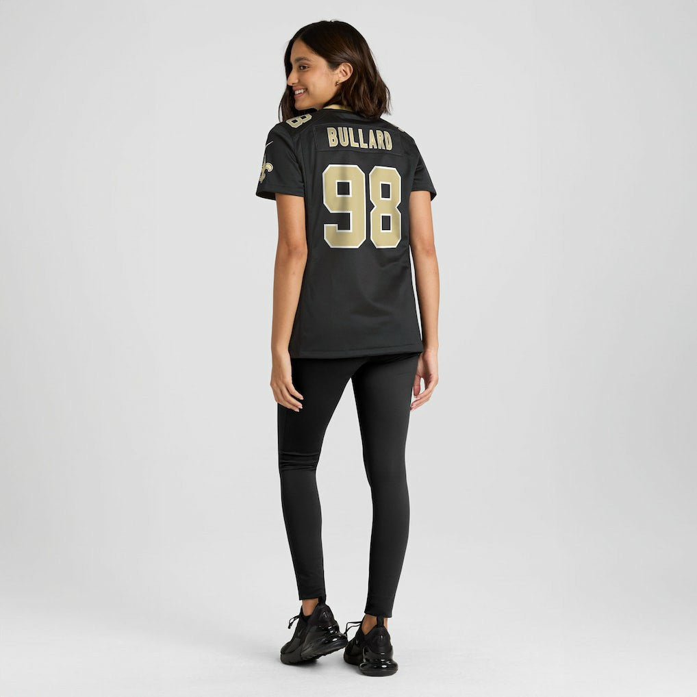 Nike Jonathan Bullard New Orleans Saints Women's Team Game Jersey Black