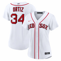David Ortiz Boston Red Sox Nike Women's Home Replica Player Jersey - White - Nike Lifestyle