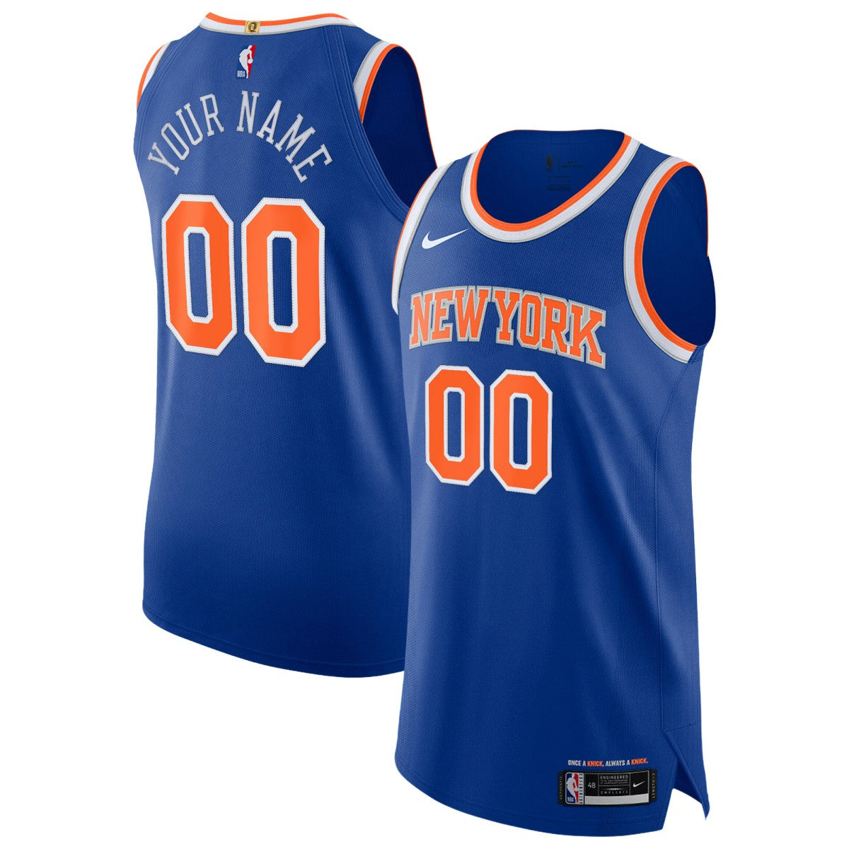 New York Knicks Authentic Custom Jersey Icon Edition Blue | Nike outlet