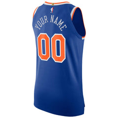 New York Knicks Authentic Custom Jersey Icon Edition Blue | Nike outlet