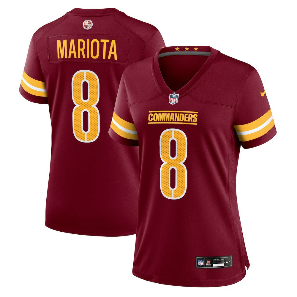 Nike Marcus Mariota Washington Commanders Women's Team Game Jersey Burgundy
