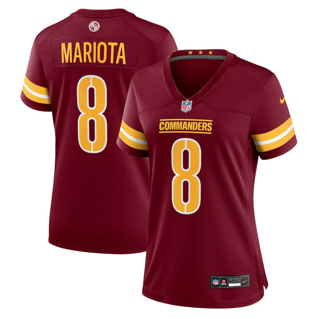 Nike Marcus Mariota Washington Commanders Women's Team Game Jersey Burgundy