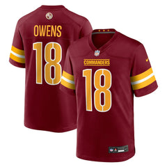 Nike Tyler Owens Washington Commanders Team Game Jersey Burgundy
