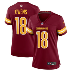 Nike Tyler Owens Washington Commanders Women's Team Game Jersey Burgundy