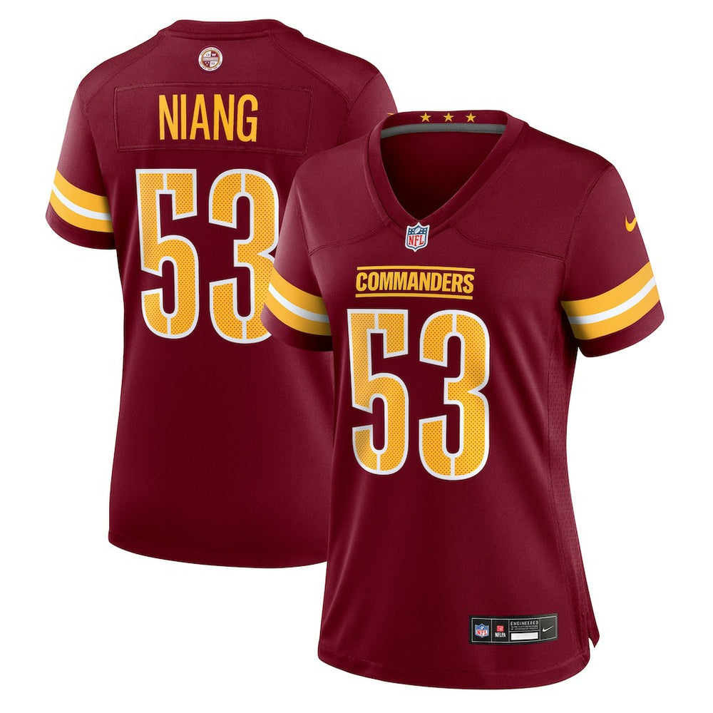 Nike Lucas Niang Washington Commanders Women's Team Game Jersey Burgundy
