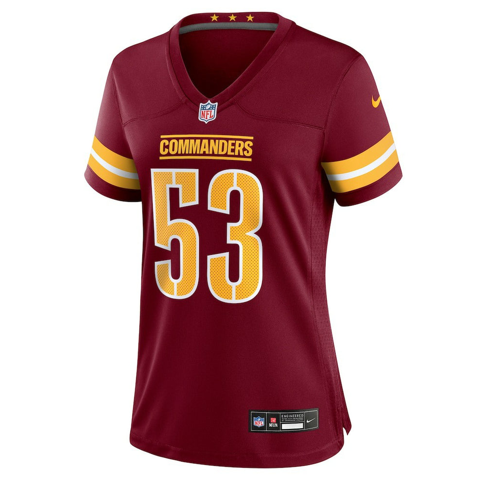 Nike Lucas Niang Washington Commanders Women's Team Game Jersey Burgundy