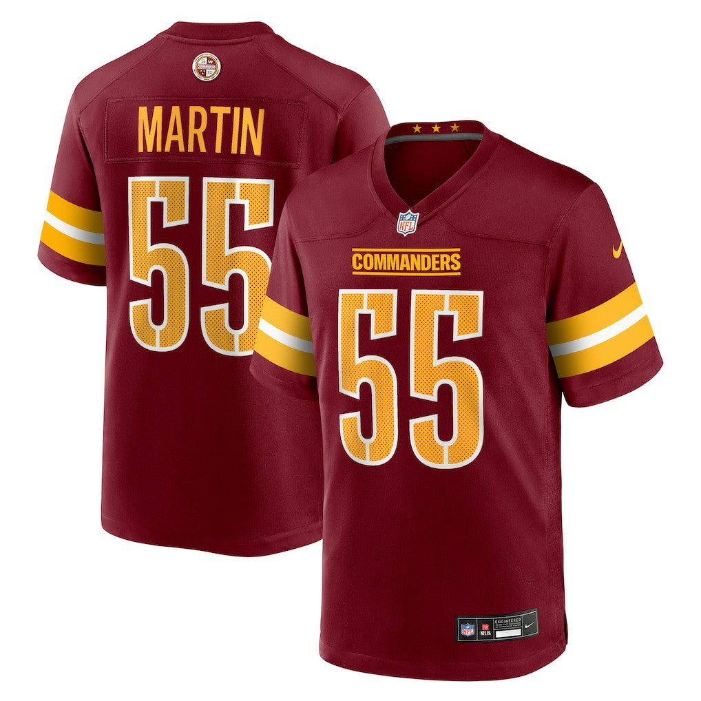 Nike Jacob Martin Washington Commanders Team Game Jersey Burgundy