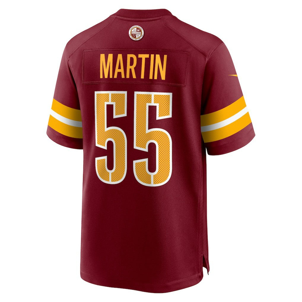 Nike Jacob Martin Washington Commanders Team Game Jersey Burgundy