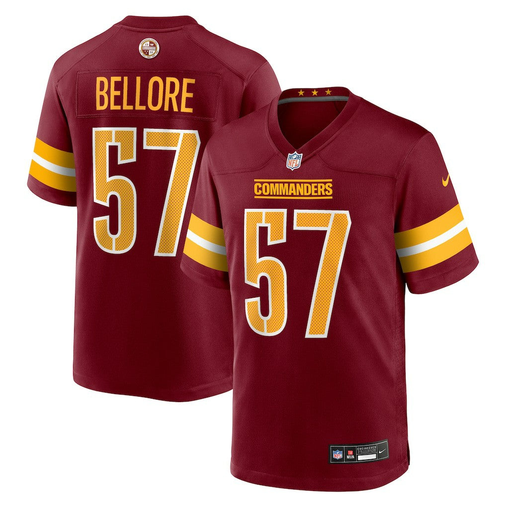 Nike Nick Bellore Washington Commanders Team Game Jersey Burgundy