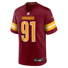 Nike Deatrich Wise Jr. Washington Commanders Team Game Jersey Burgundy
