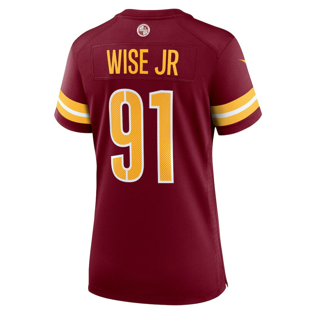 Nike Deatrich Wise Jr. Washington Commanders Women's Team Game Jersey Burgundy