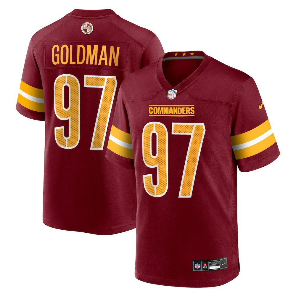 Nike Eddie Goldman Washington Commanders Team Game Jersey Burgundy