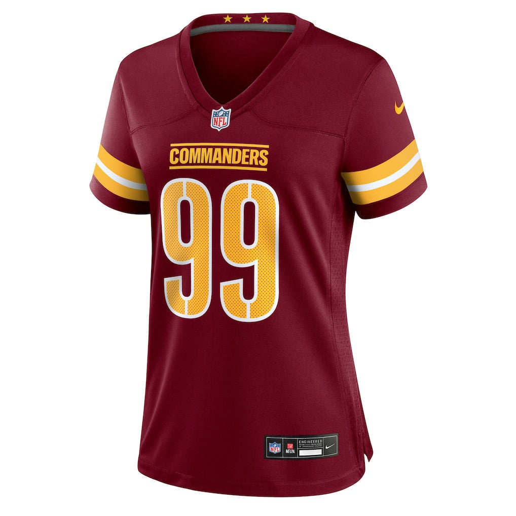 Nike Javon Kinlaw Washington Commanders Women's Team Game Jersey Burgundy