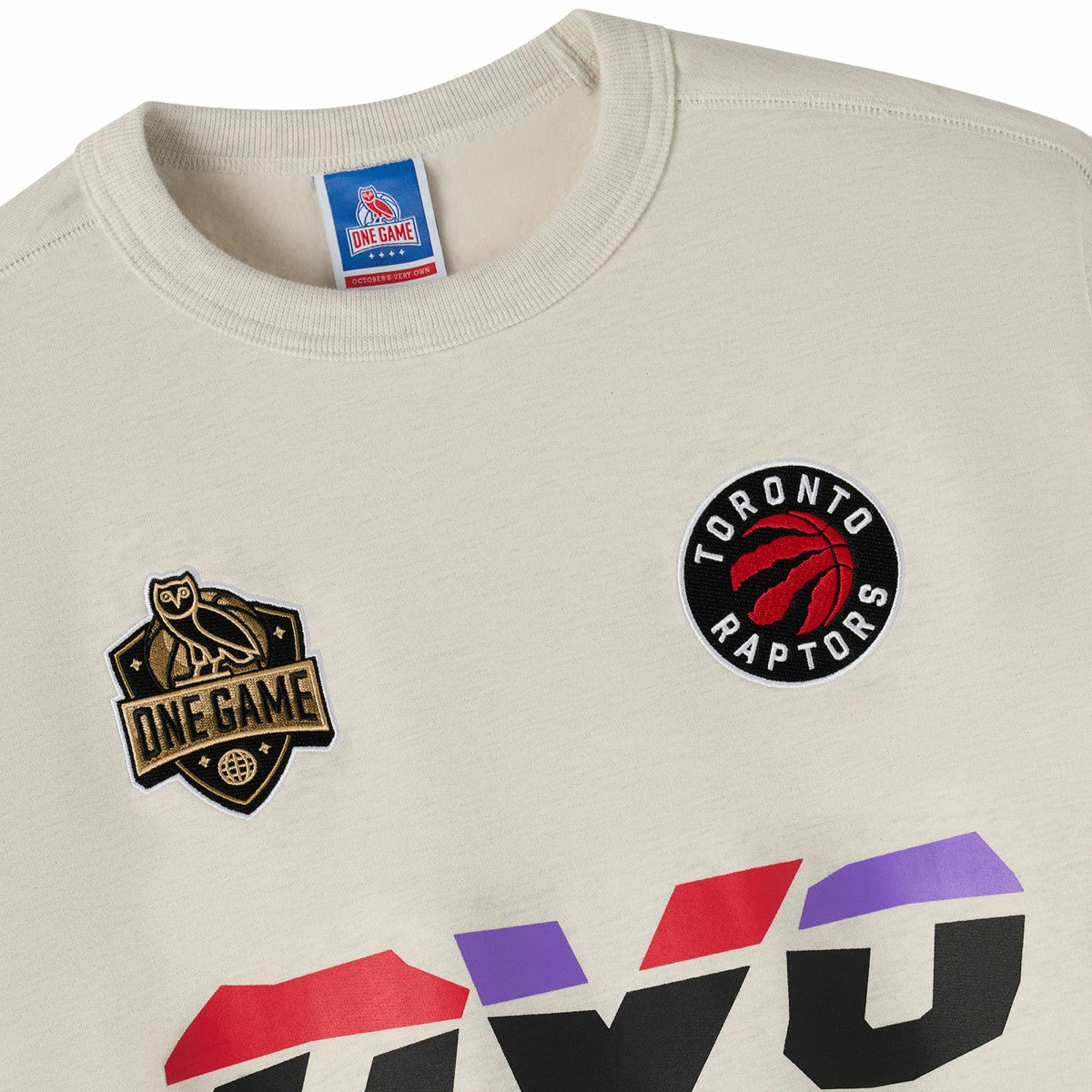 Toronto Raptors OVO x NBA Fleece Sweatshirt Natural