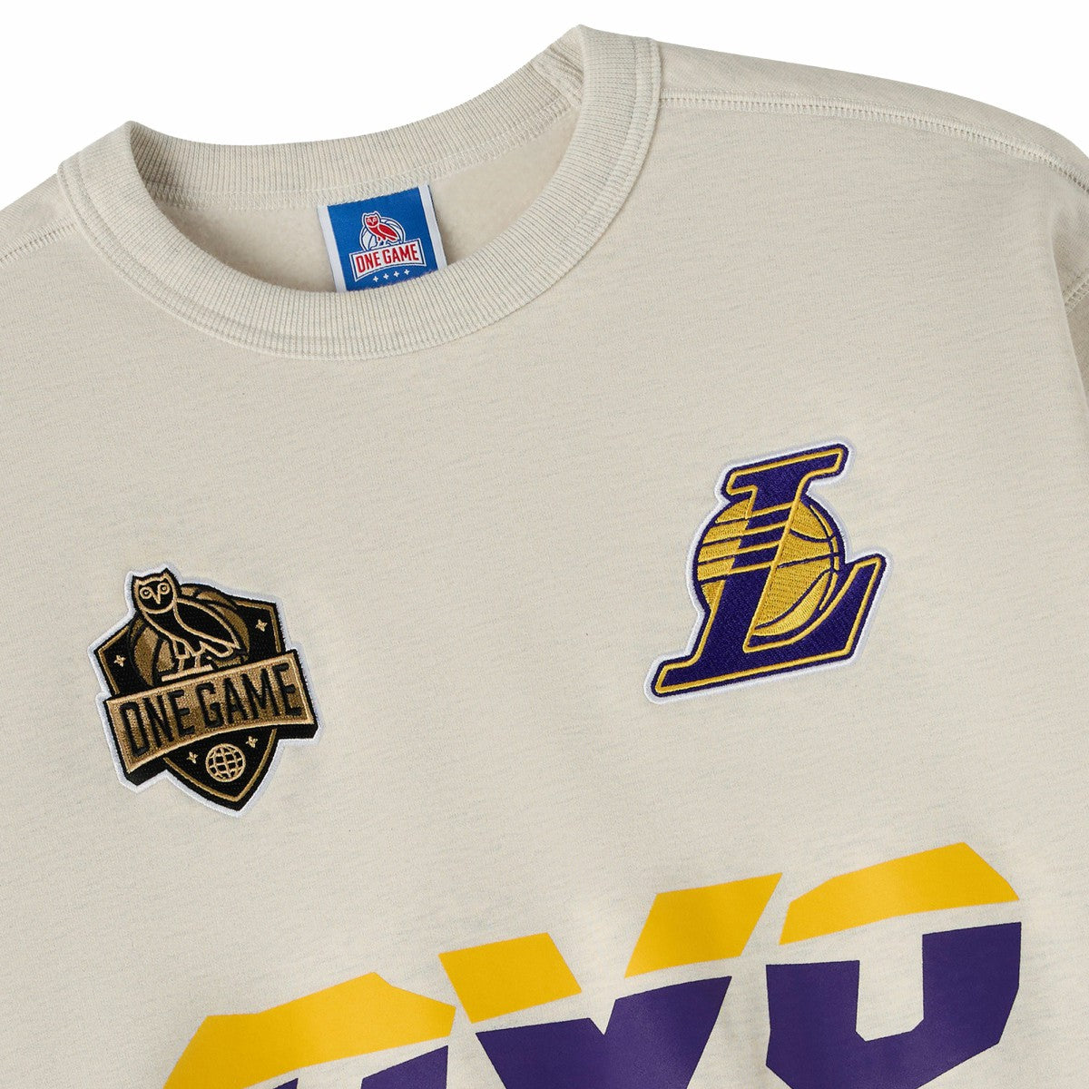 Los Angeles Lakers OVO x NBA Fleece Sweatshirt Natural