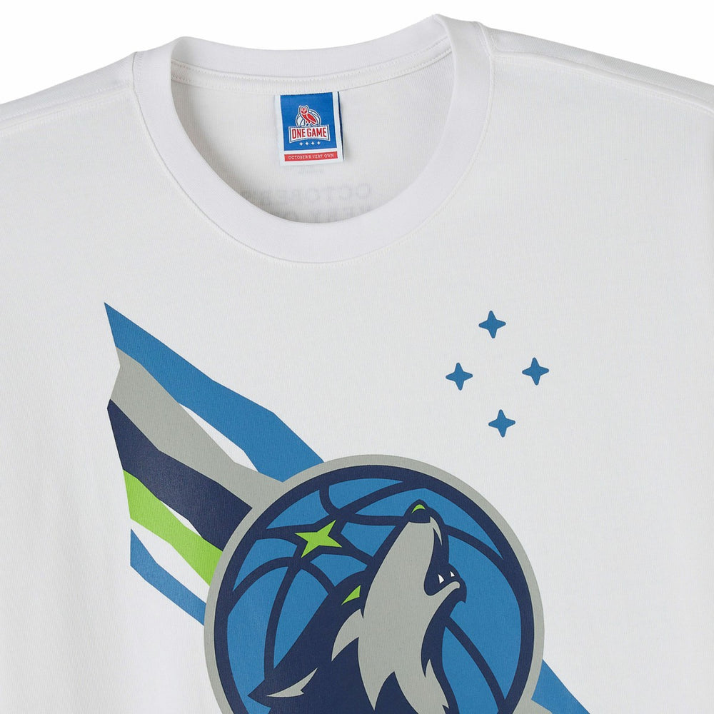 Minnesota Timberwolves OVO x NBA Heavyweight T-Shirt White