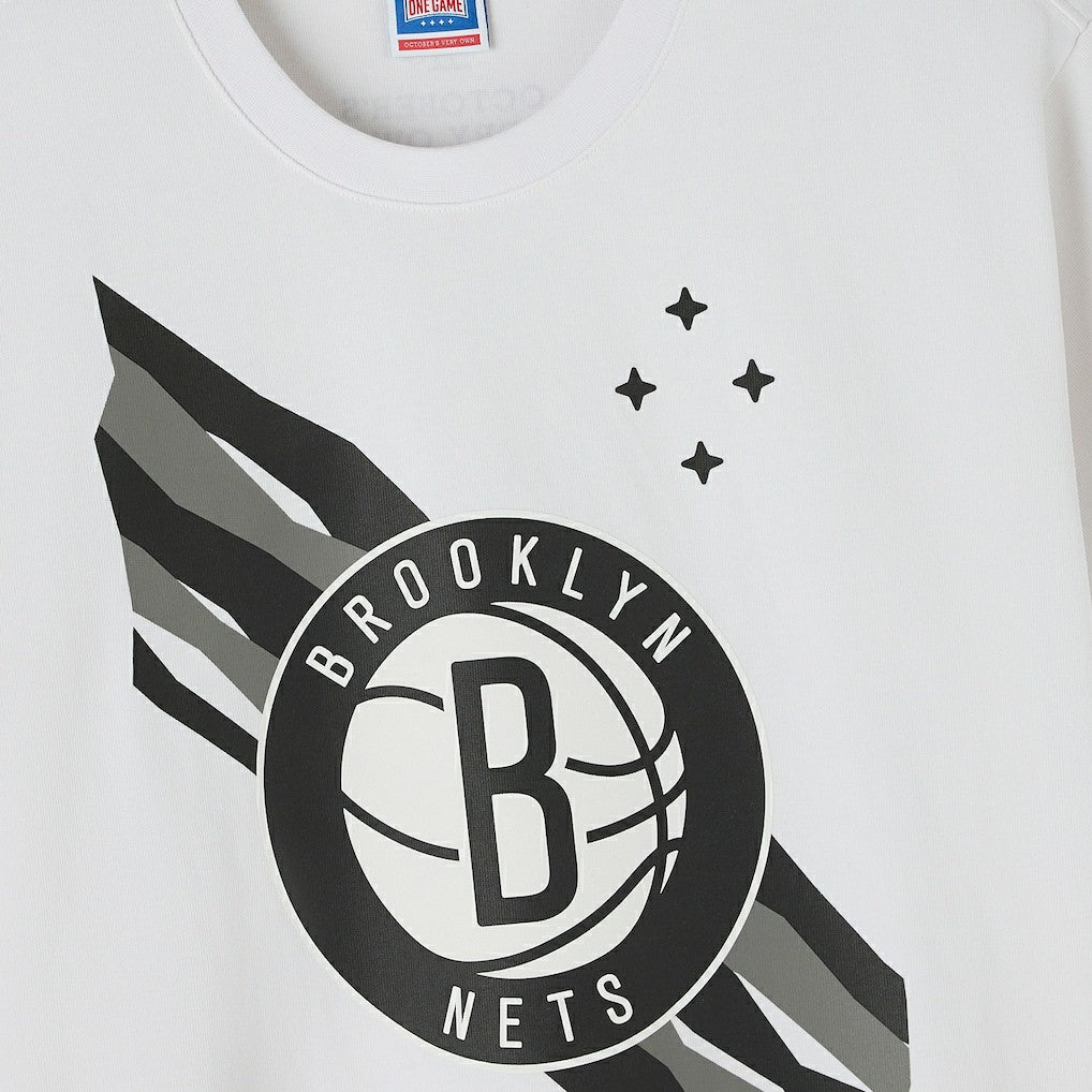 Brooklyn Nets OVO x NBA Heavyweight T-Shirt White
