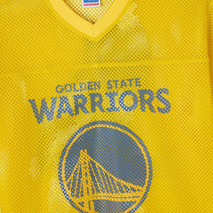 Golden State Warriors OVO x NBA Mesh Football Fashion Jersey Gold