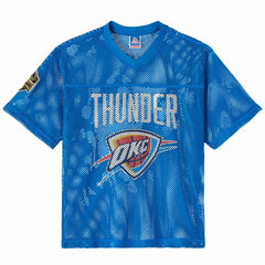 Oklahoma City Thunder OVO x NBA Mesh Football Fashion Jersey Blue