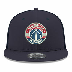 Washington Wizards Core Logo Meshback 9FIFTY Snapback Hat Navy | New Era