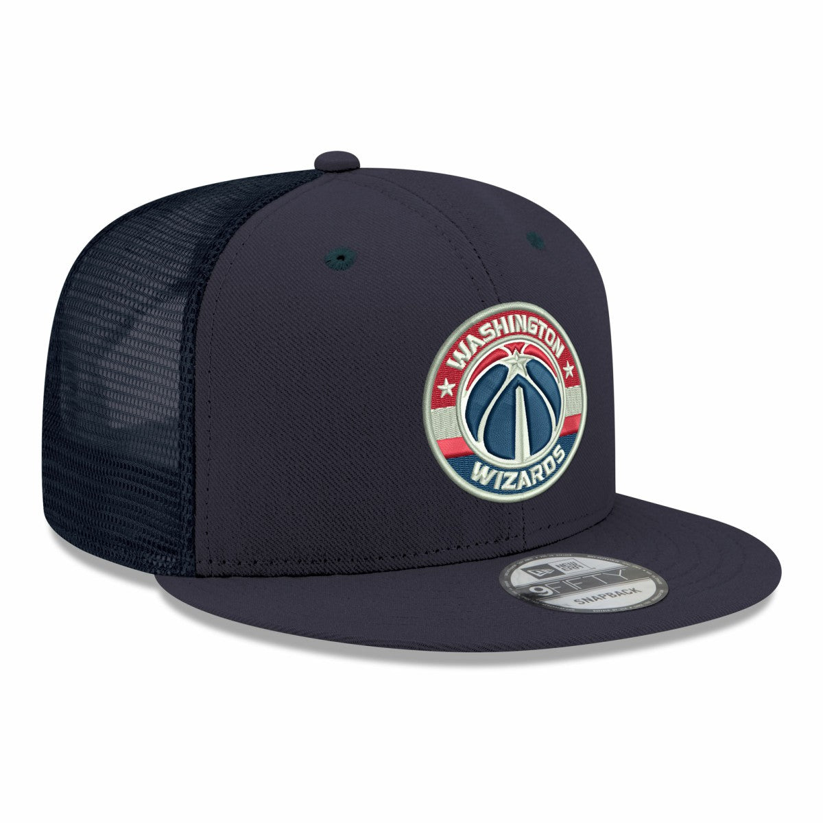 Washington Wizards Core Logo Meshback 9FIFTY Snapback Hat Navy | New Era