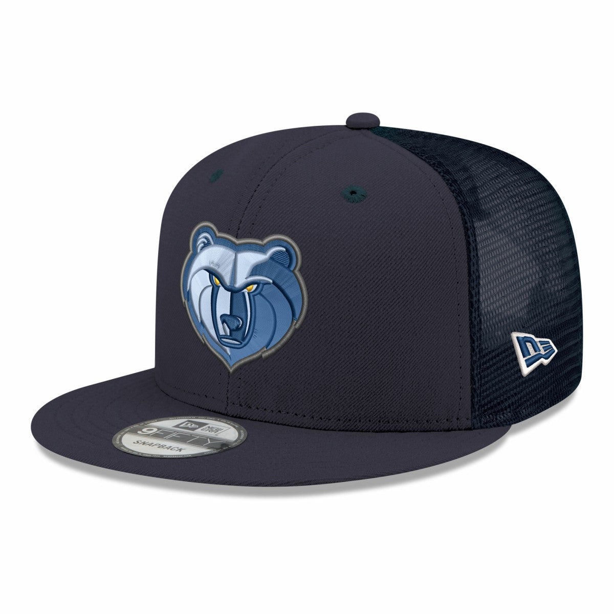 Memphis Grizzlies Core Logo Meshback 9FIFTY Snapback Hat Navy | New Era