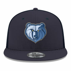Memphis Grizzlies Core Logo Meshback 9FIFTY Snapback Hat Navy | New Era