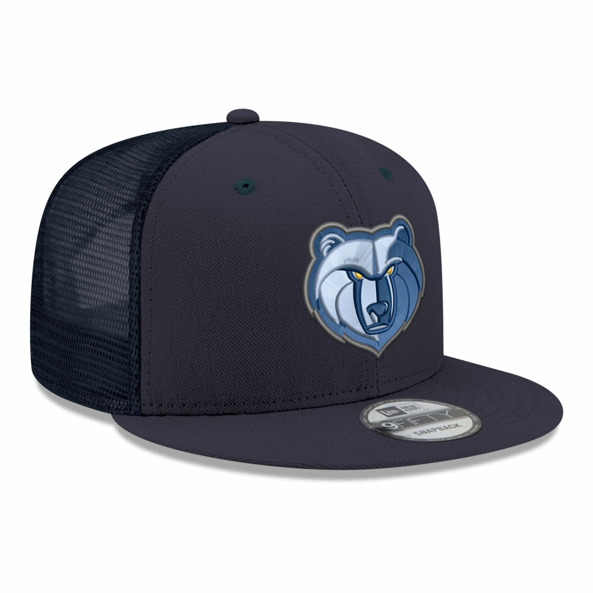 Memphis Grizzlies Core Logo Meshback 9FIFTY Snapback Hat Navy | New Era