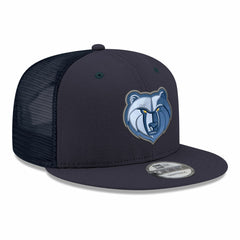 Memphis Grizzlies Core Logo Meshback 9FIFTY Snapback Hat Navy | New Era